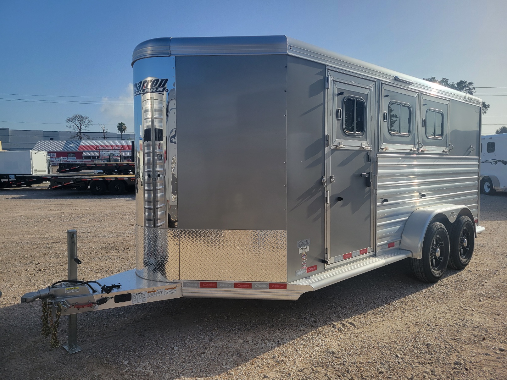 2027 Cimarron 3 Horse Slant Load Bumper Pull Trailer