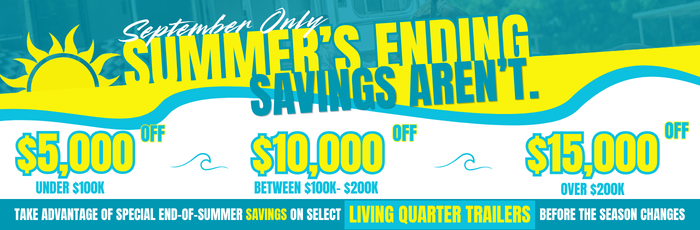 September Summer Saving 26' - Web Banner